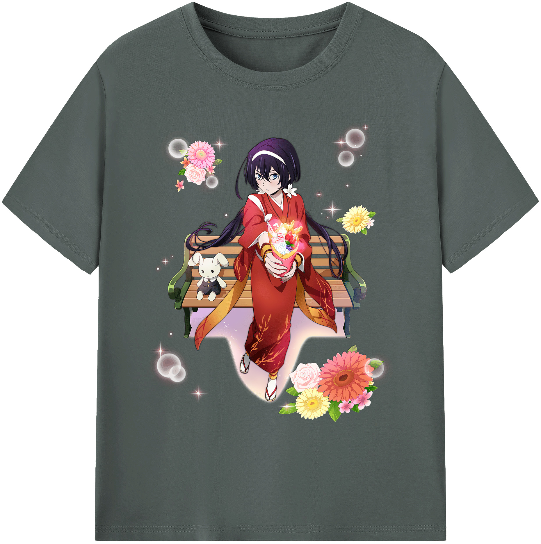 （画像用） 文豪ストレイドッグス Bungo Stray Dogs 綿100％ メンズ半袖Tシャツ｜肌触りやわらか＆通気性
